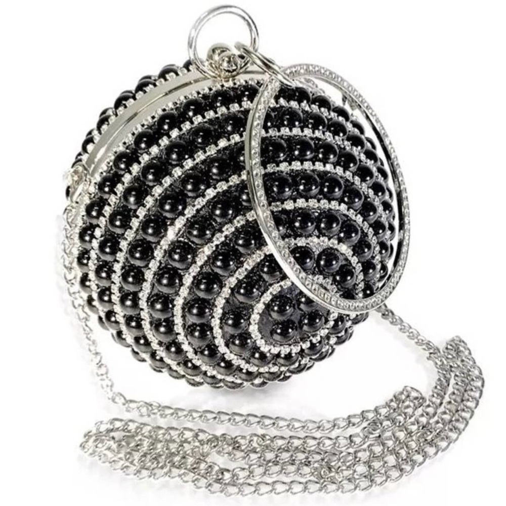 Black and silver elegant bag.